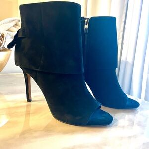 Vince Camuto Black Suede Ankle Boots